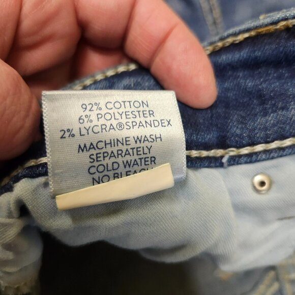 Daytrip Womens 33R Virgo Bootcut Jeans Blue High Rise Denim Medium Wash Stretch - Picture 13 of 16